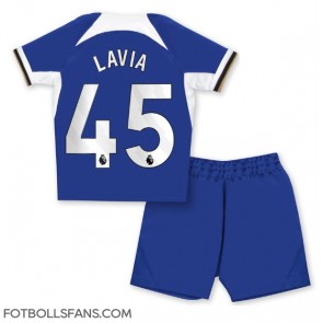Chelsea Romeo Lavia #45 Replika Hemmatröja Barn 2023-24 Kortärmad (+ Korta byxor)